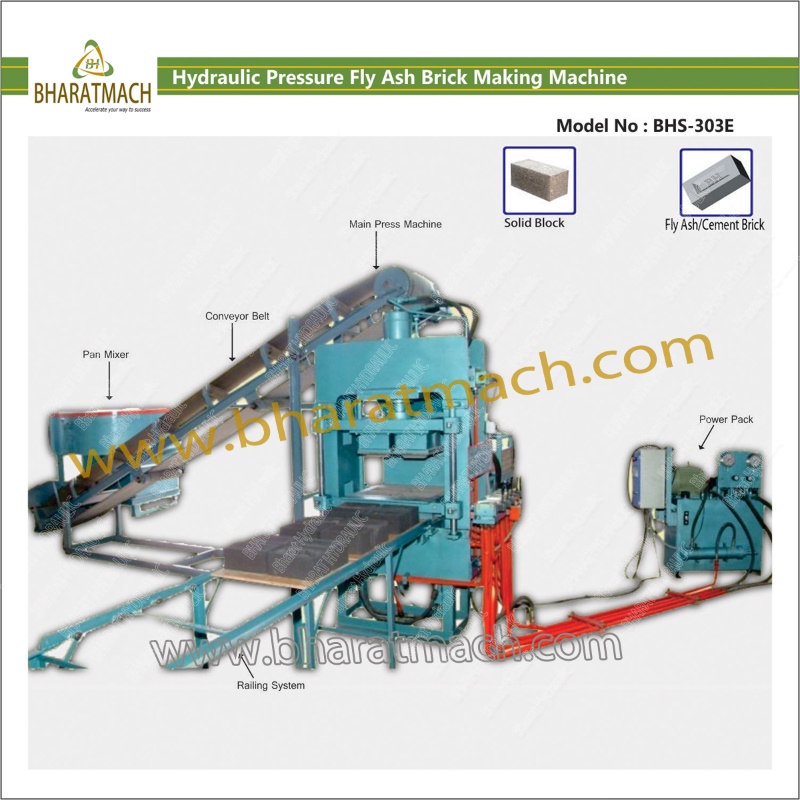 Hydraulic Pressure Fly Ash Bricks Making Machine with Lever operated system